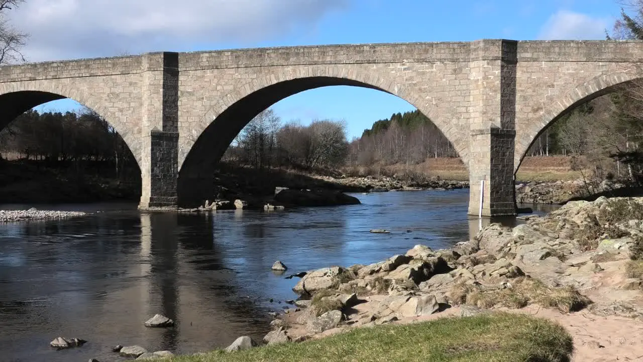 Potarch Bridge medium close up in bright spring sunshine