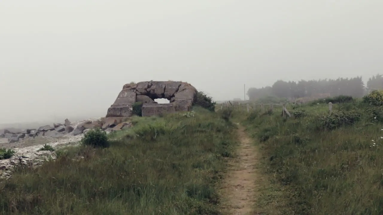 Abandonded WWII Bunker installation in normandy