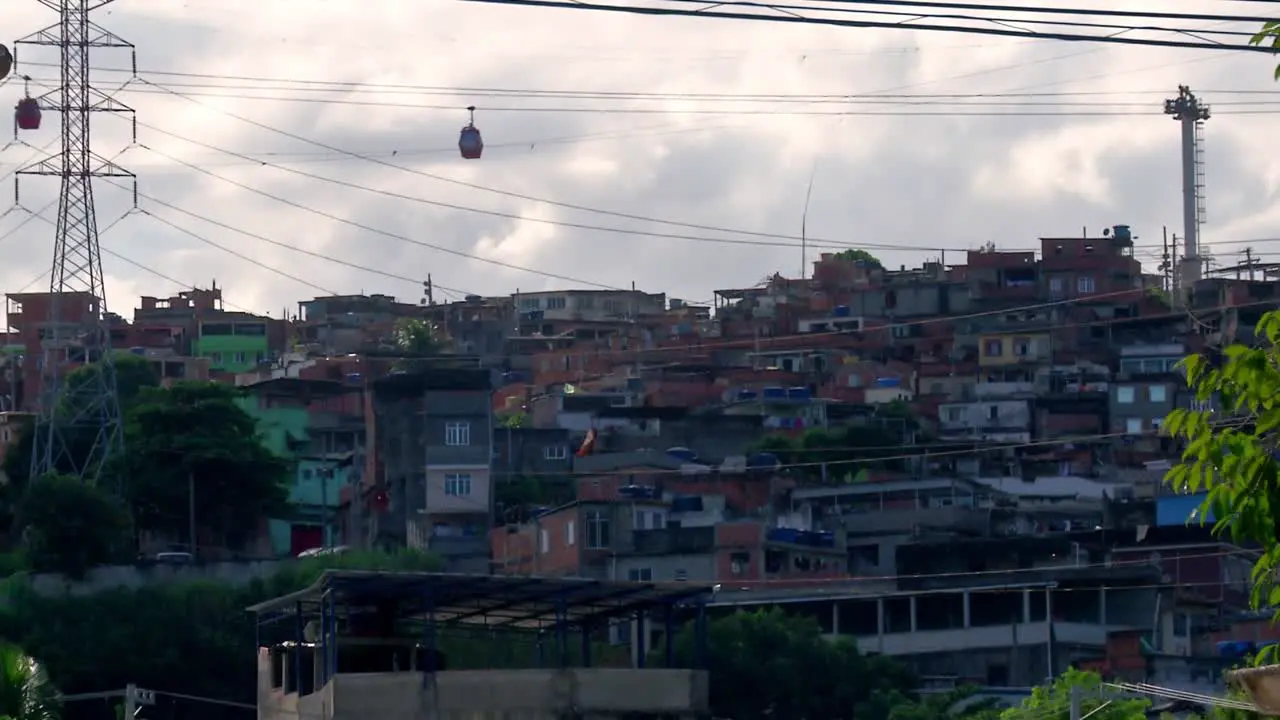 cable car over the favela do alemao in