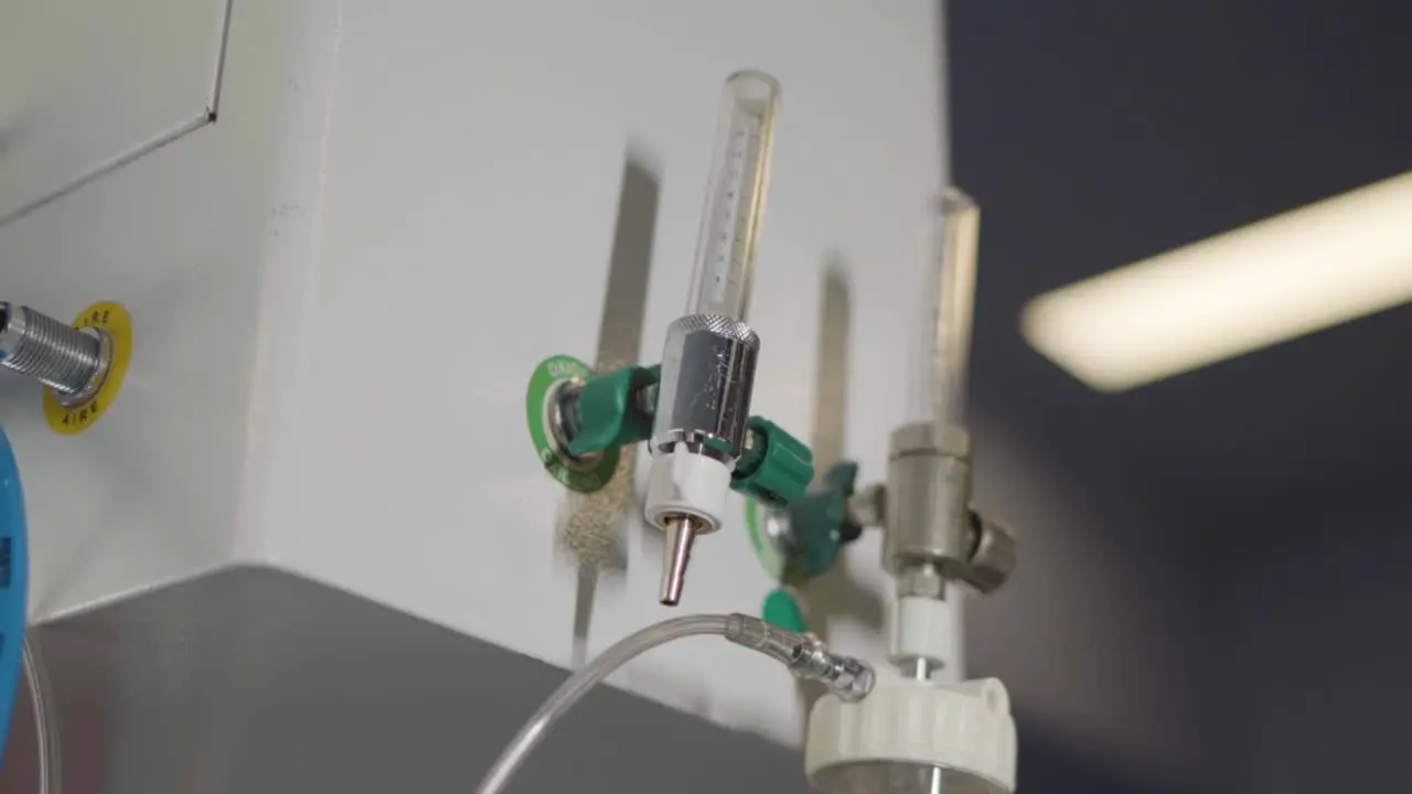 Slow-motion image of medical equipment