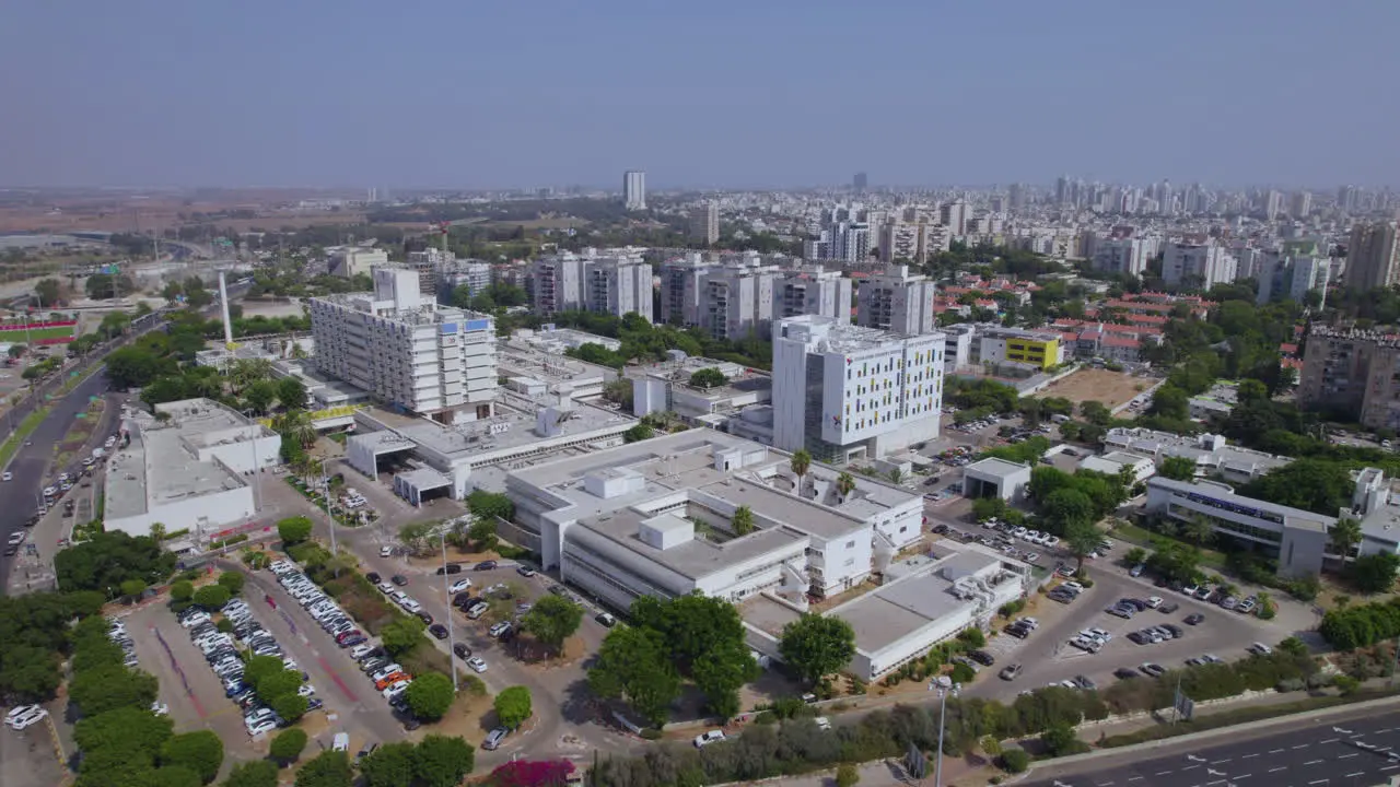 Wolfson Medical Center public multi-disciplinary medical center in Holon Israel parallax shot