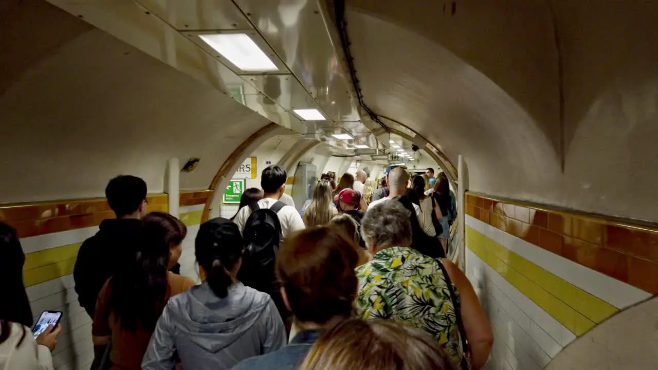 A busy day for commuters on the London Underground network