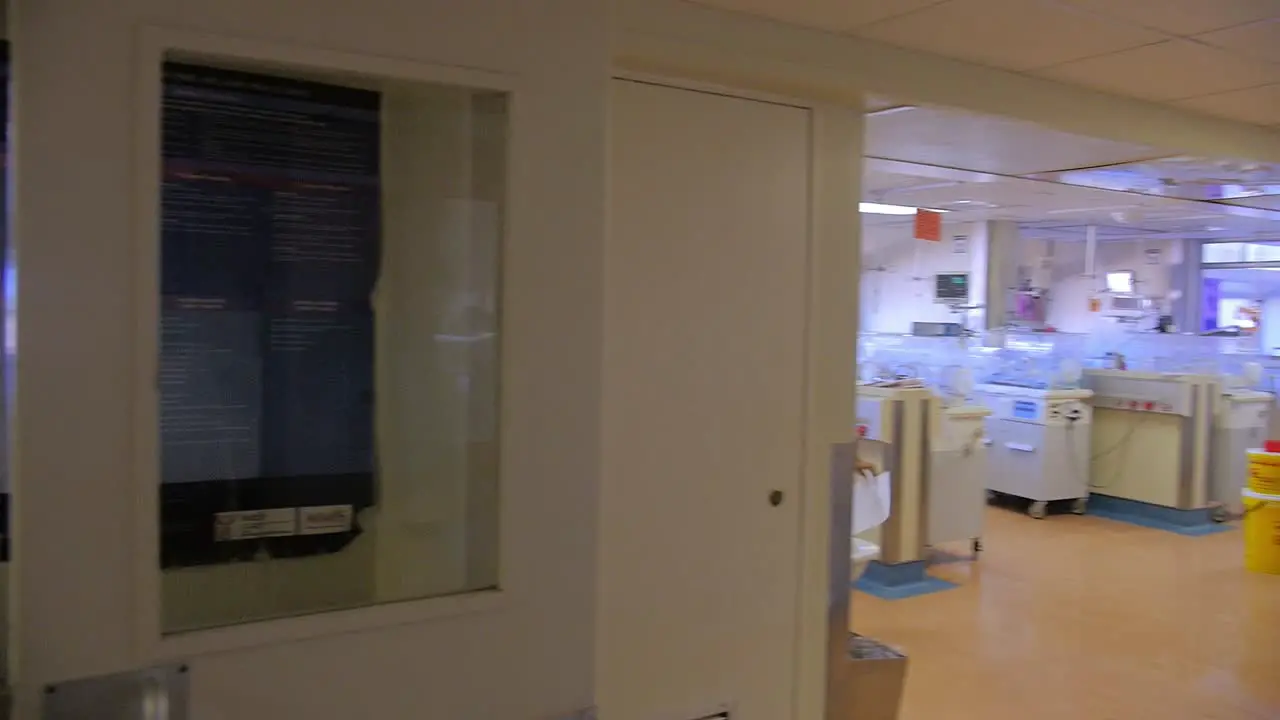 Nurses attend to the newborn babies in African hospital Obstetrics and gynecology ward