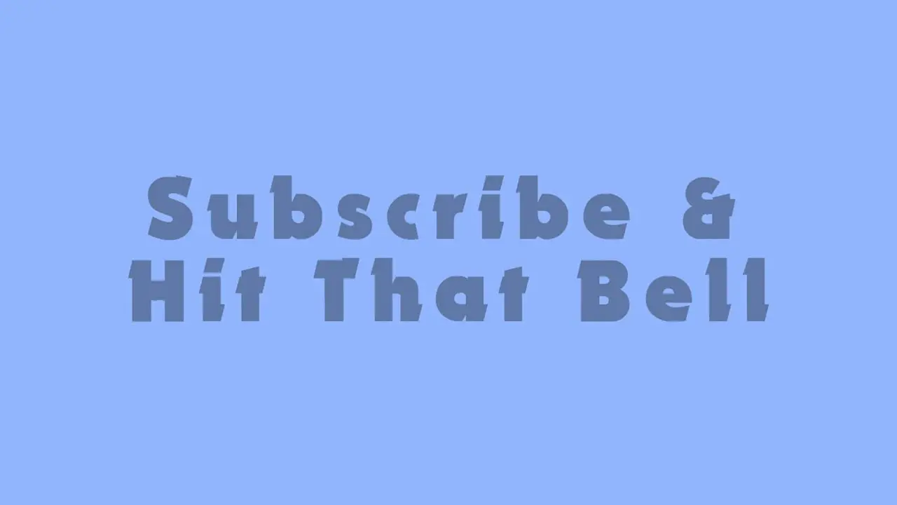 subscribe and hit that bell animations