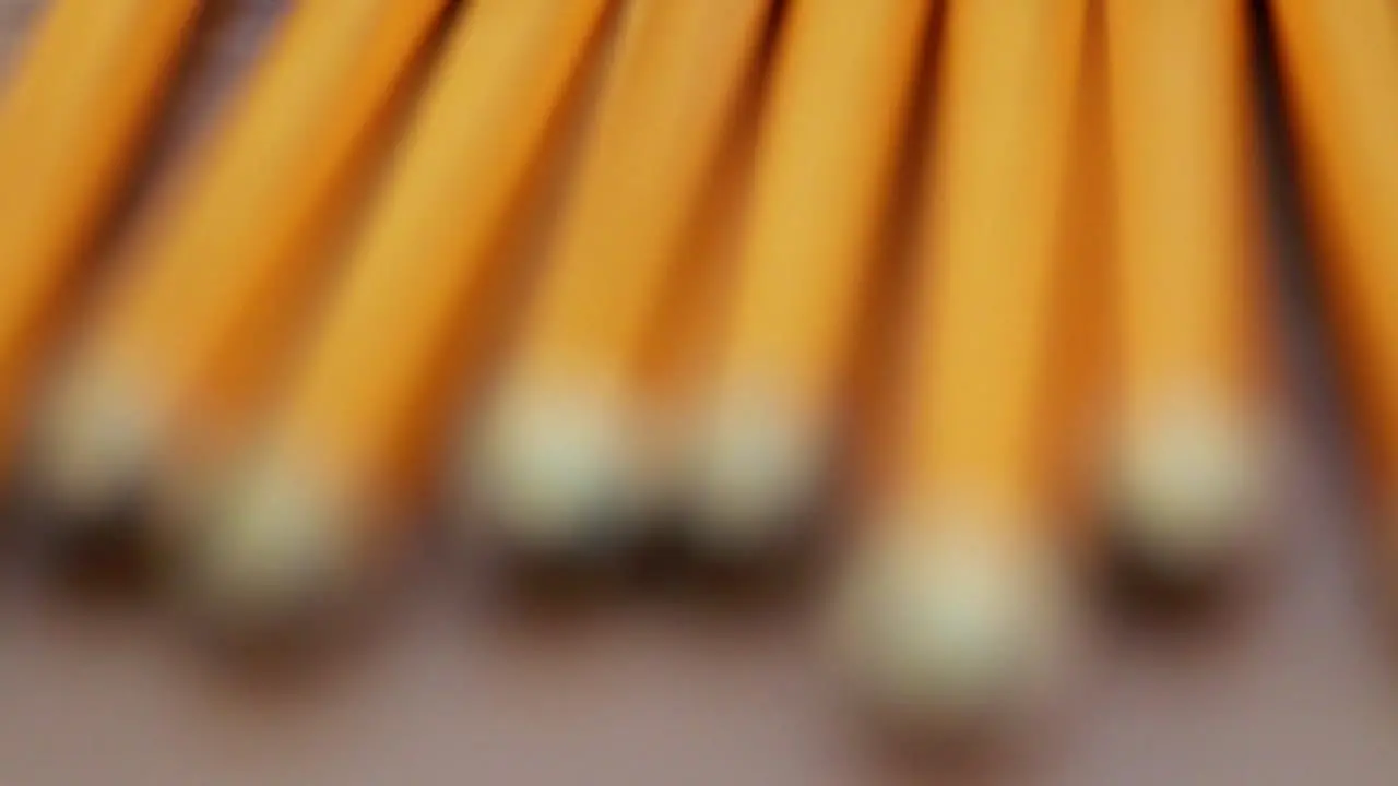 Pencils on Table Pull Focus