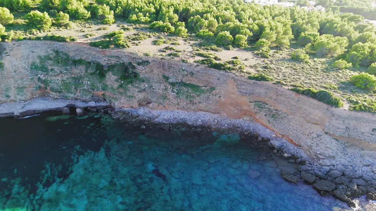 Majorca Cliffs On Northern Coast Aerial View