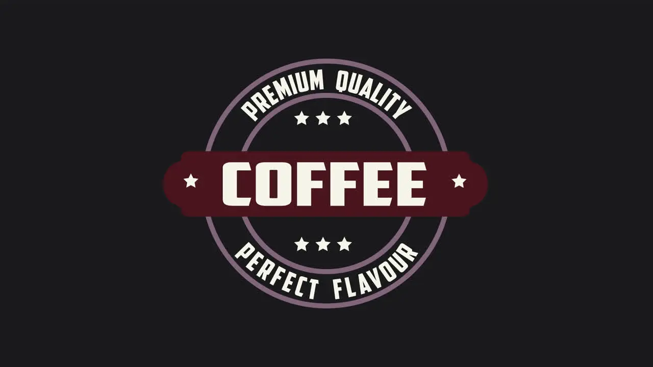 premium quality coffee perfect flavour word animation motion graphic video with Alpha Channel transparent background use for website banner coupon sale promotion advertising marketing 4K Footage