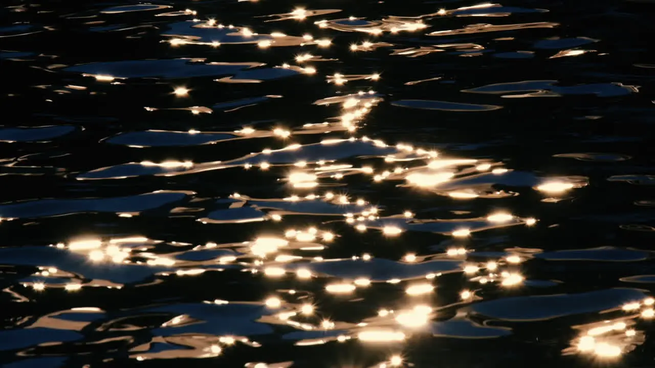 The sea's surface glittered with sparks