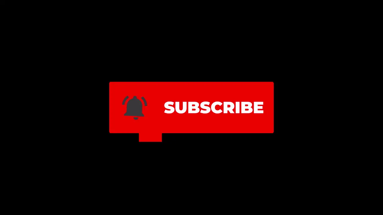 Subscribe now Red button subscribes to channel blog Marketing animation motion graphic video4K Footage with Alpha Channel