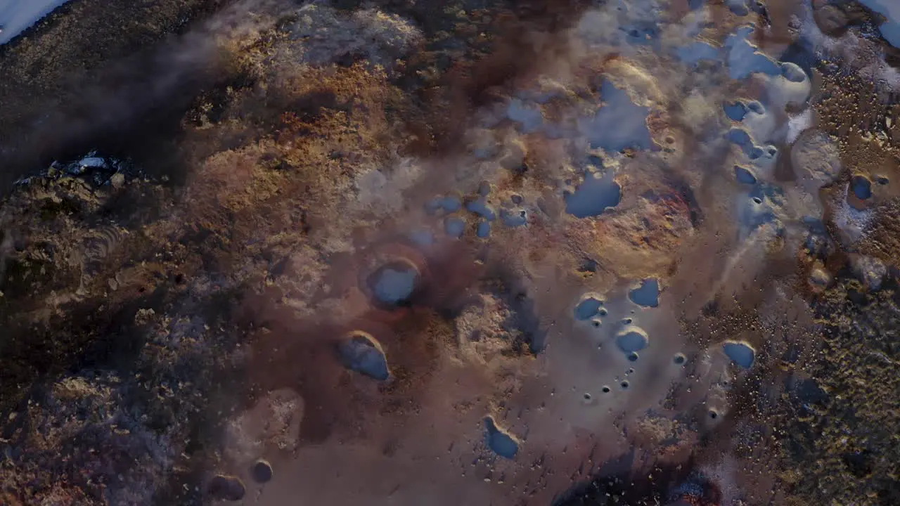 Steaming Vents At Geothermal Area In Reykjanes Iceland