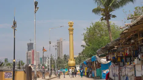 Statue On Dadar Beach In Mumbai India