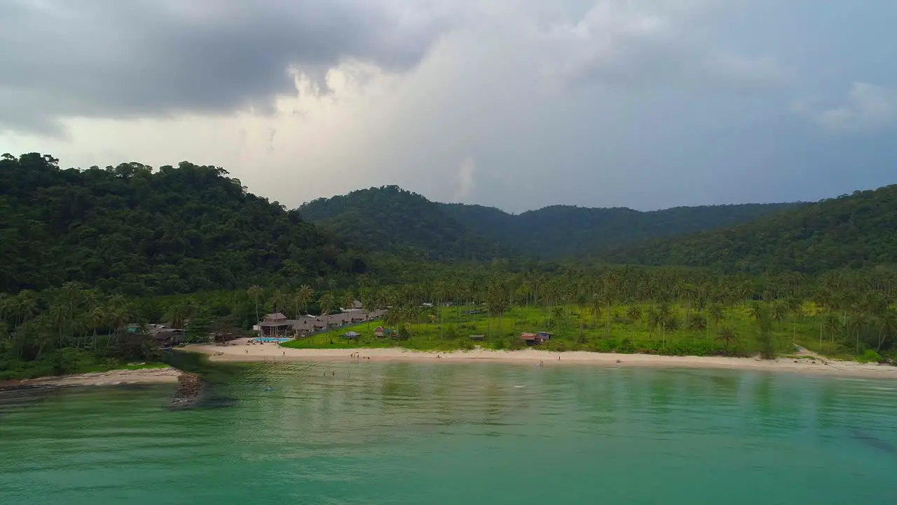 Thunderstorm on Tropical Beach