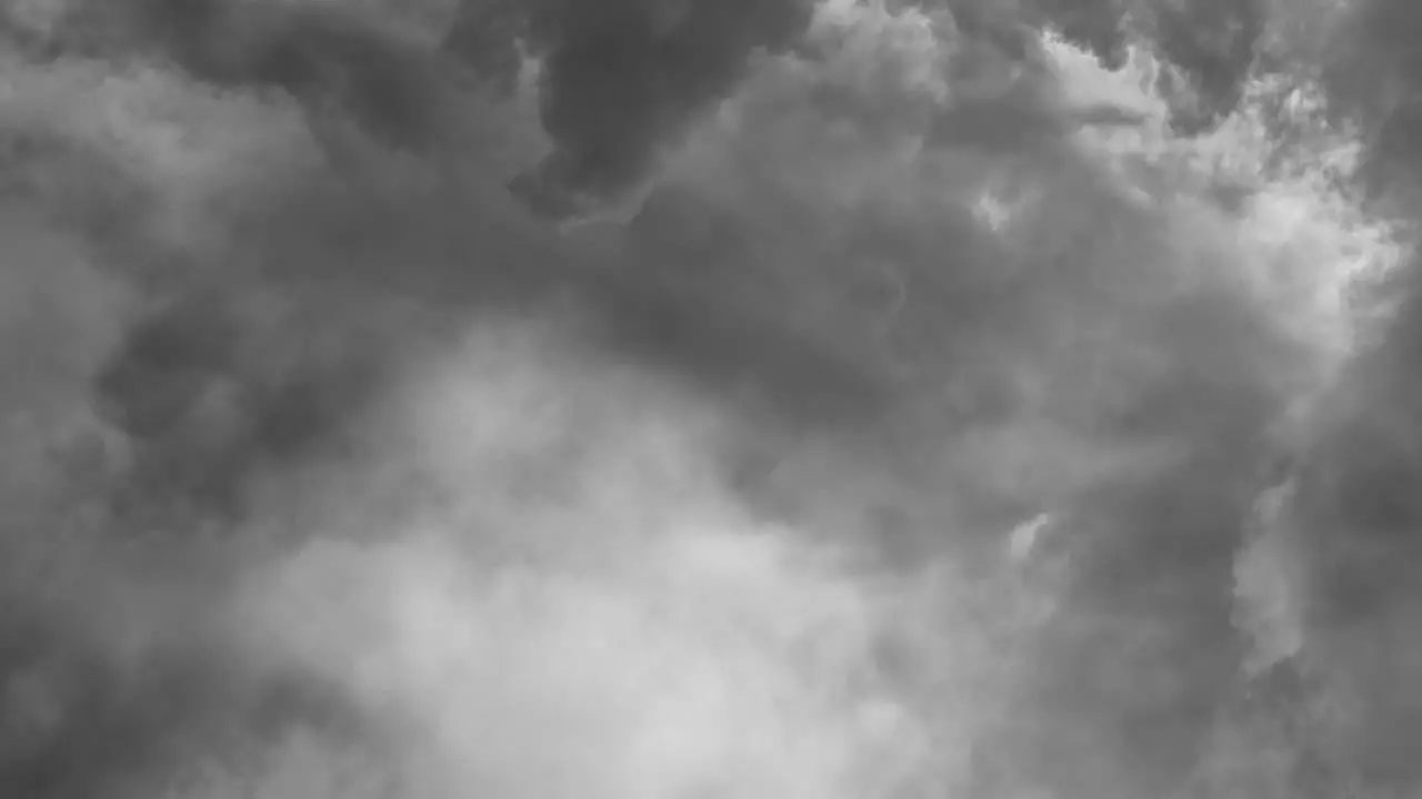 4k view of thunderstorm dark clouds