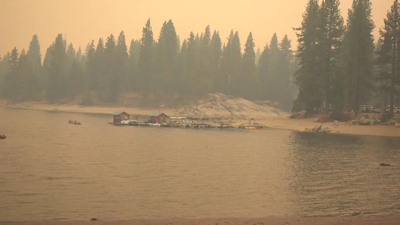 wildfire smoke affecting lake quality