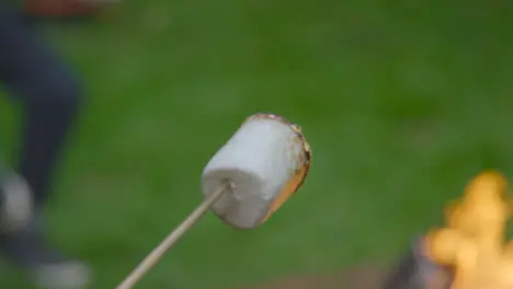 Close Up Shot of Toasted Marshmallow