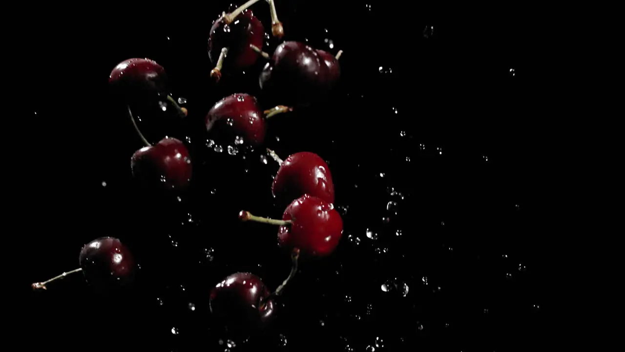 Flying Cherries #1 slow motion 1900fps phantom 4K