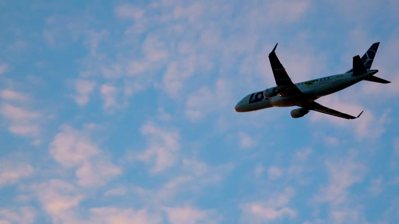 Flying High Plane Departs Warsaw Airport