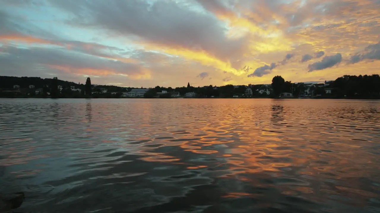 Red sky after sunset