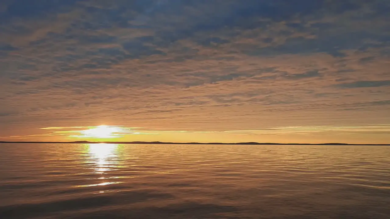 Time Lapse Of Curonian Spit And Lagoon at Sunset