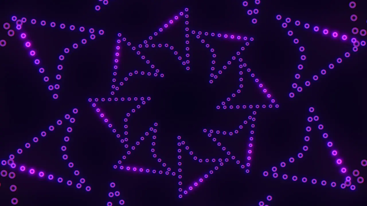 Purple symmetrical dot pattern in circular shape