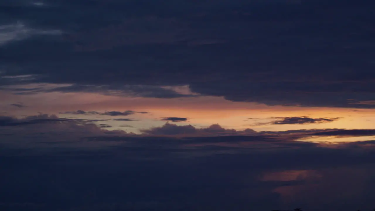 Slow clouds at sunset in Verazruz Mexico