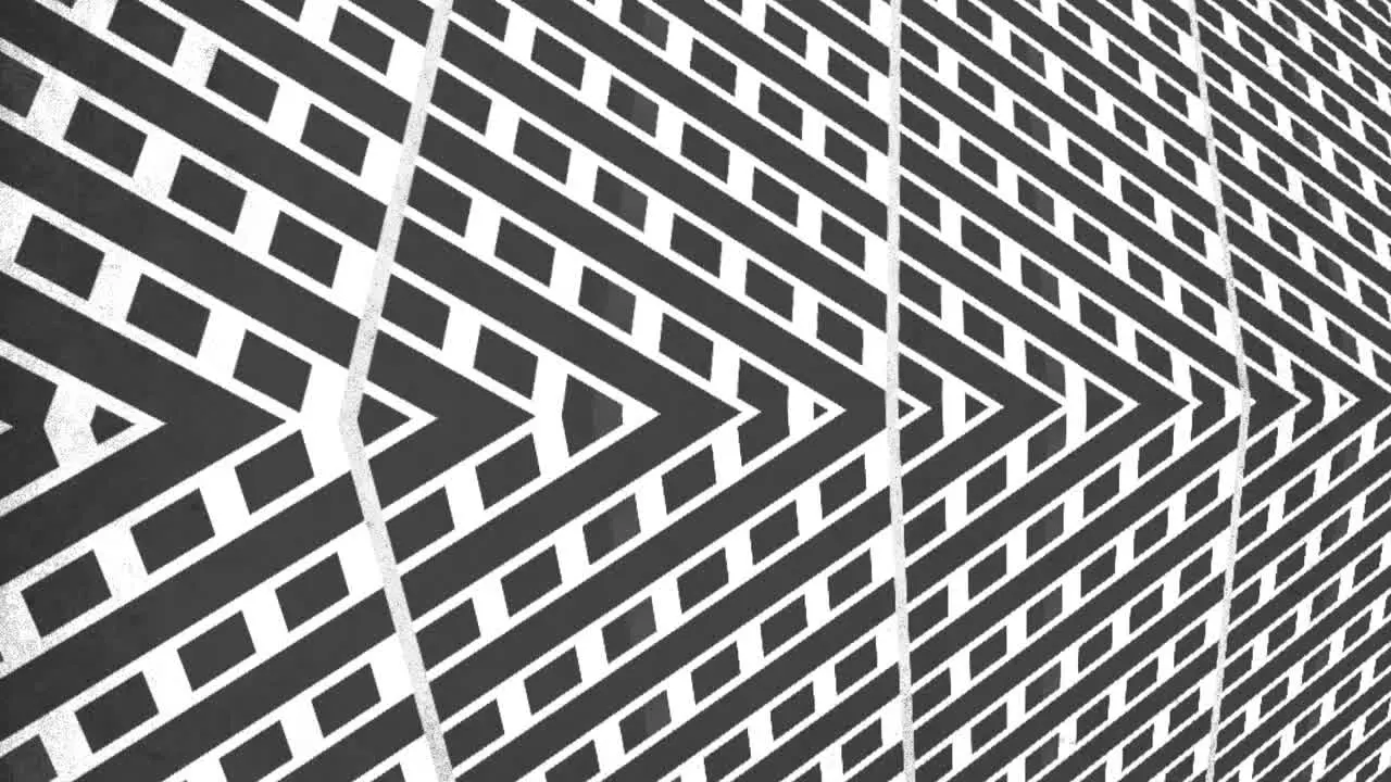 Dynamic zigzag pattern bold contrast of black and white lines