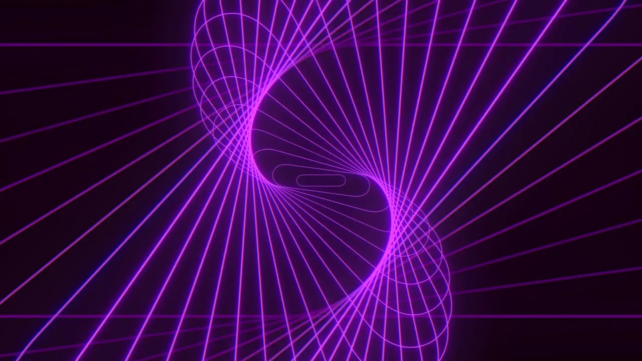 Abstract purple spiral of lines on dark background