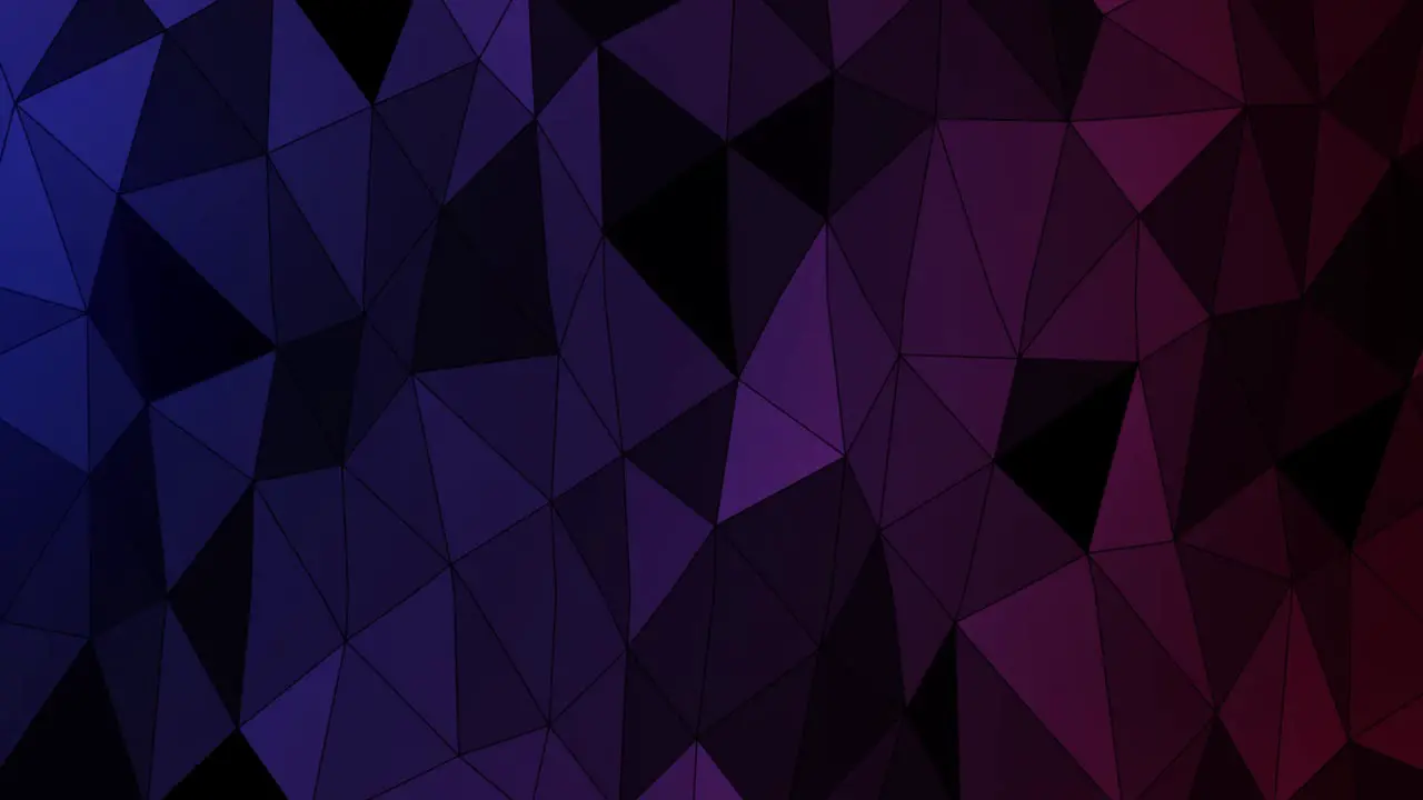 Purple polygonal background in motion