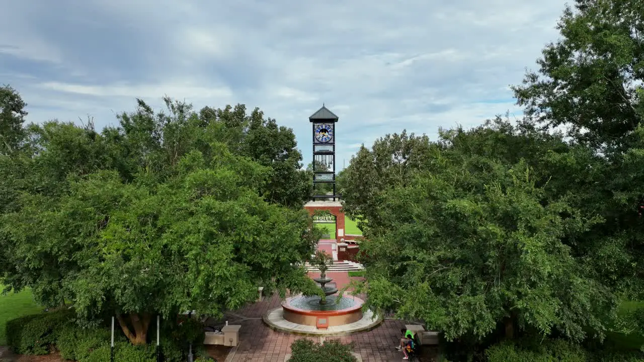 Aerial view of watch tower in foley Alabama