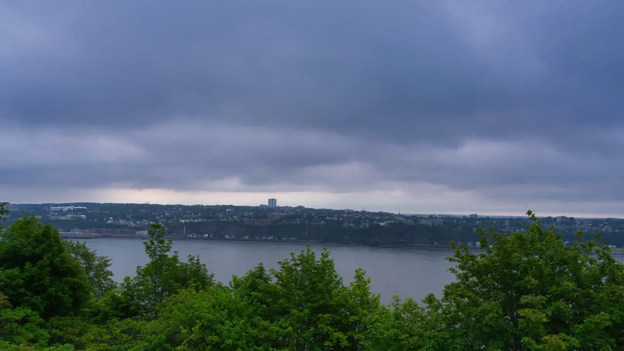 Timelapse of Sunrise on Levis Quebec