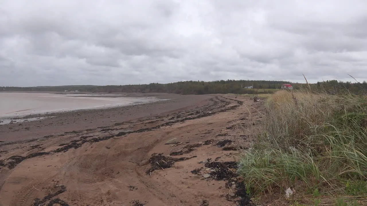 Canada Bay Of Fundy Curved Beach