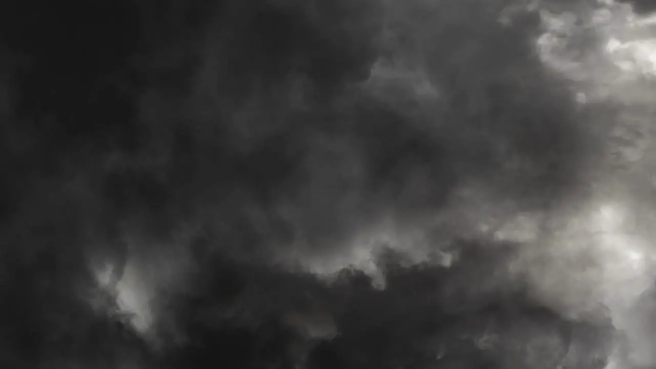 Severe Thunderstorm Clouds in dark sky