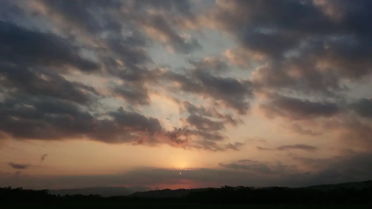 Dramatic sunset sky with Red purple cloud sunset sky