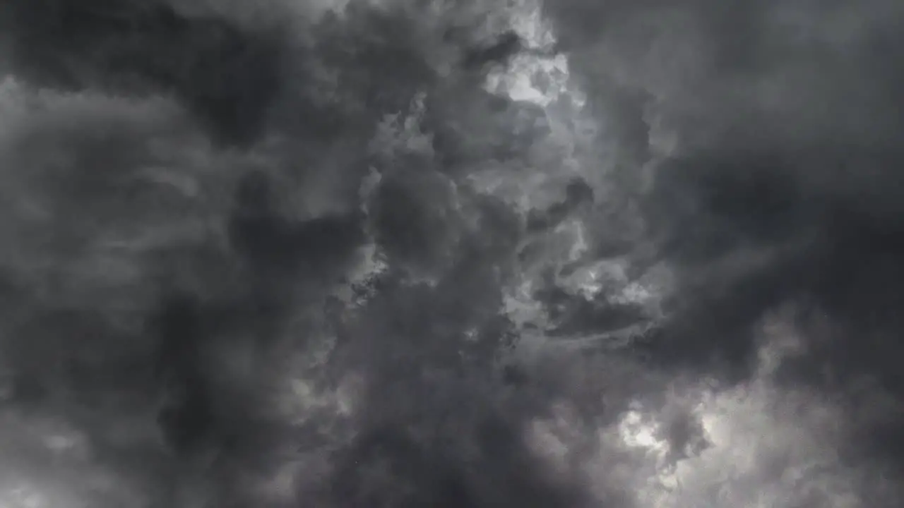 a supercell thunderstorm and dark clouds in the sky