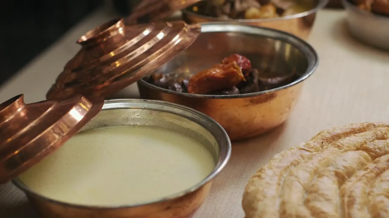 Traditional Turkish food on the table