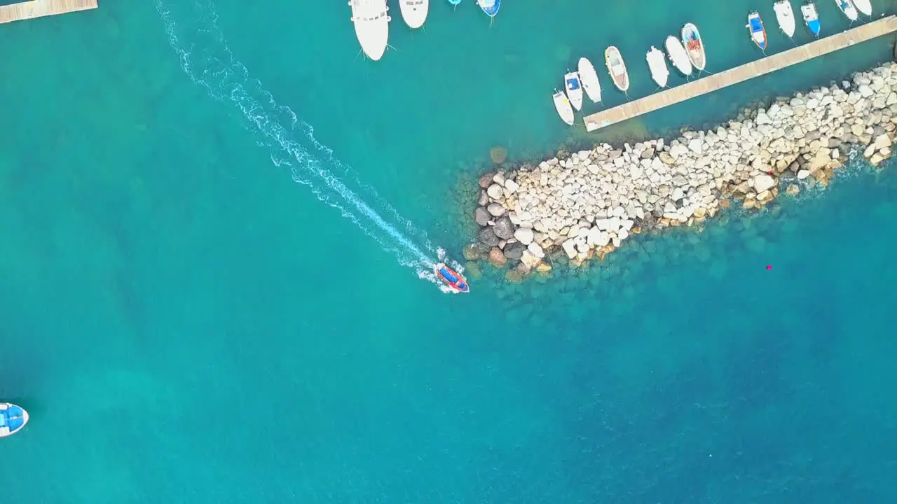 blue tranquil sea from a drone