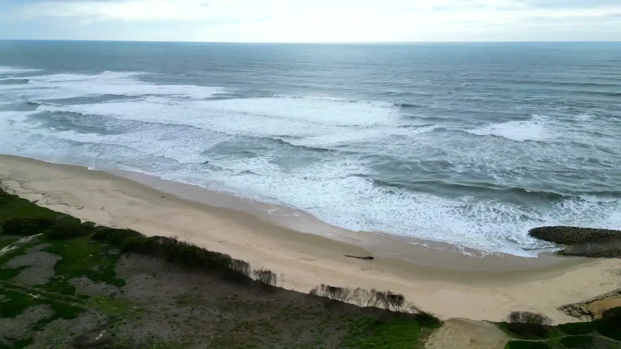 beach aerial front view portugal