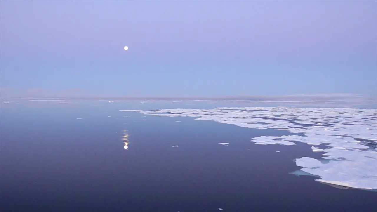 Drifting past sea ice looking for polar bears in Hecla and Griper Trough off Baffin Island Nunavut Canada 1