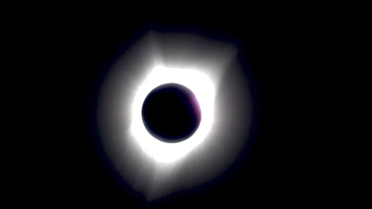 Solar eclipse totality time lapse