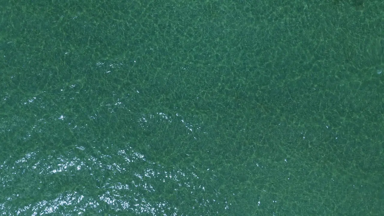 Aerial Top View Of Turquoise Waters Of Baltic Sea