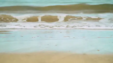 Summer Holiday Concept With Waves Breaking On Shore Of Holiday Beach 3