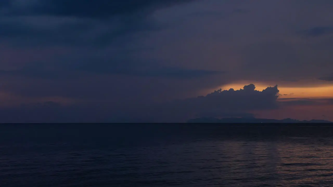 Sunset Timelapse in Koh Jum Golden Pearl Beach Thailand