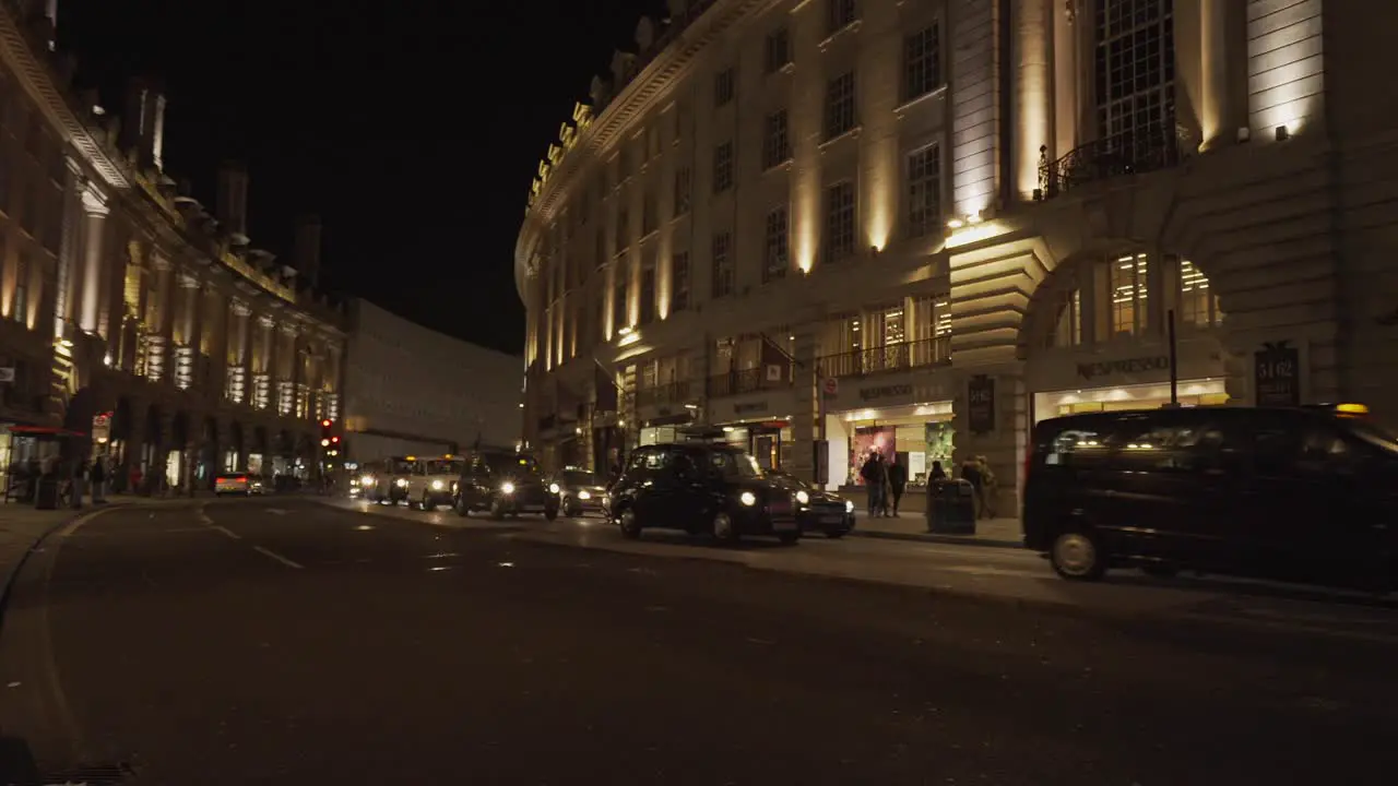 Regent Street in Central London at night