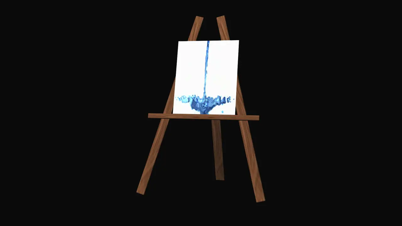 Easel With Falling Liquid