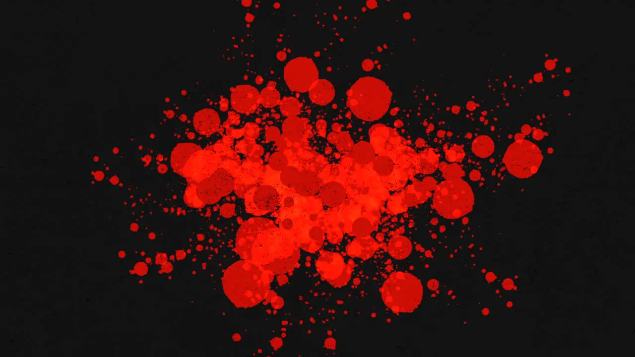 Motion abstract red spot and splashes colourful grunge background