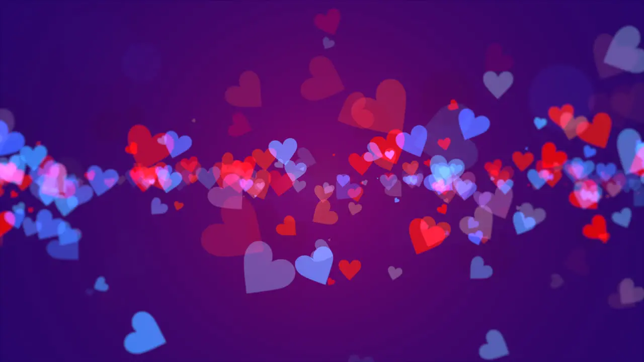 Valentines day shiny background Animation romantic heart 11