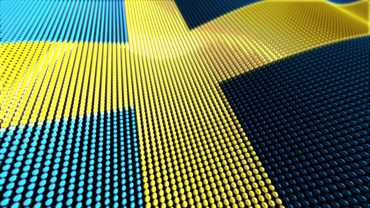 Motion Particle Flag Loop Sweden