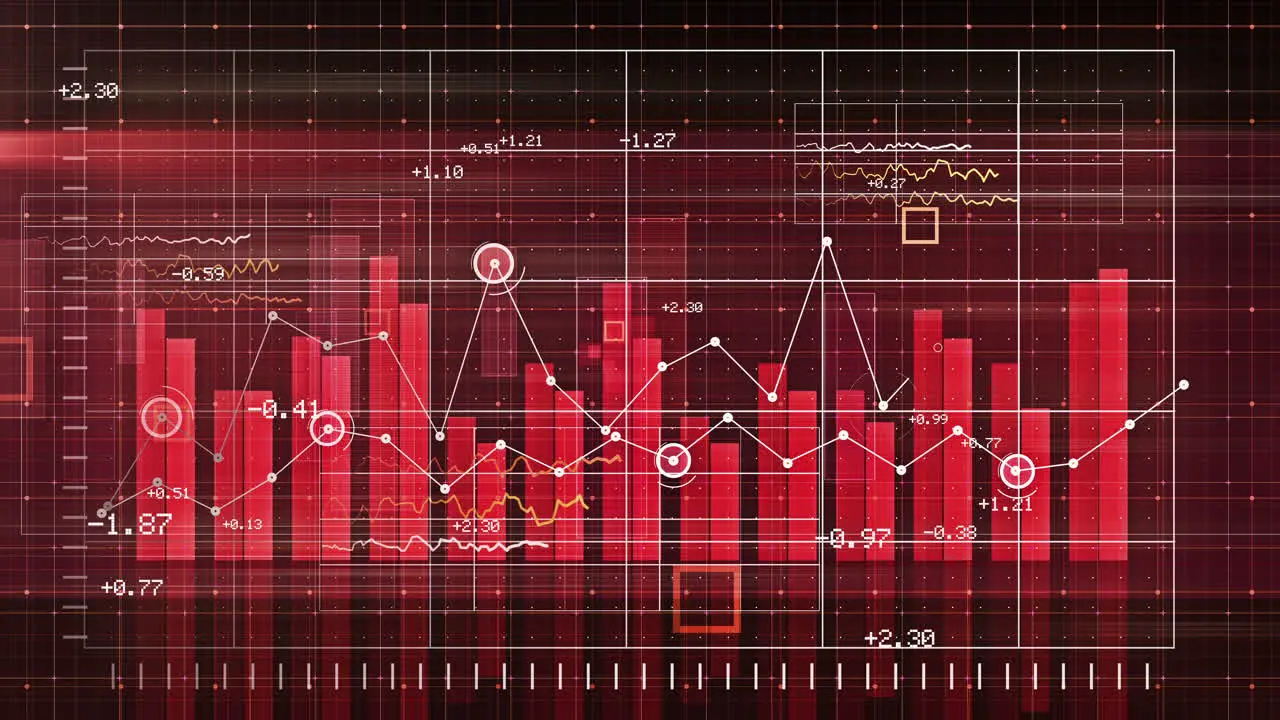 Data Chart Growth Red 03