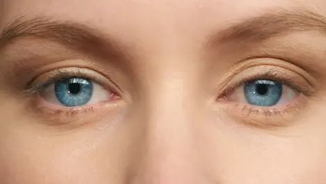 Beauty vision and eye zoom of woman after ocular