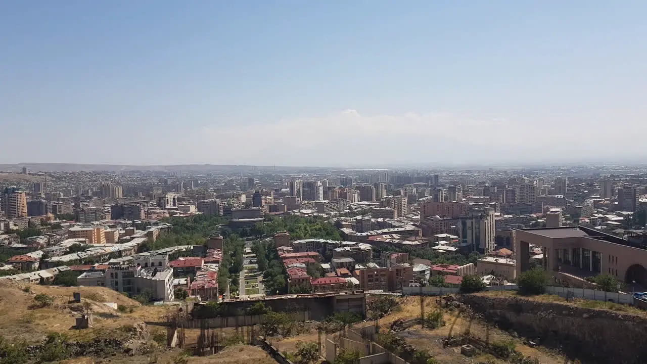 Yerevan Armenia Cityscape Skyline Panorama City on Sunny Summer Day